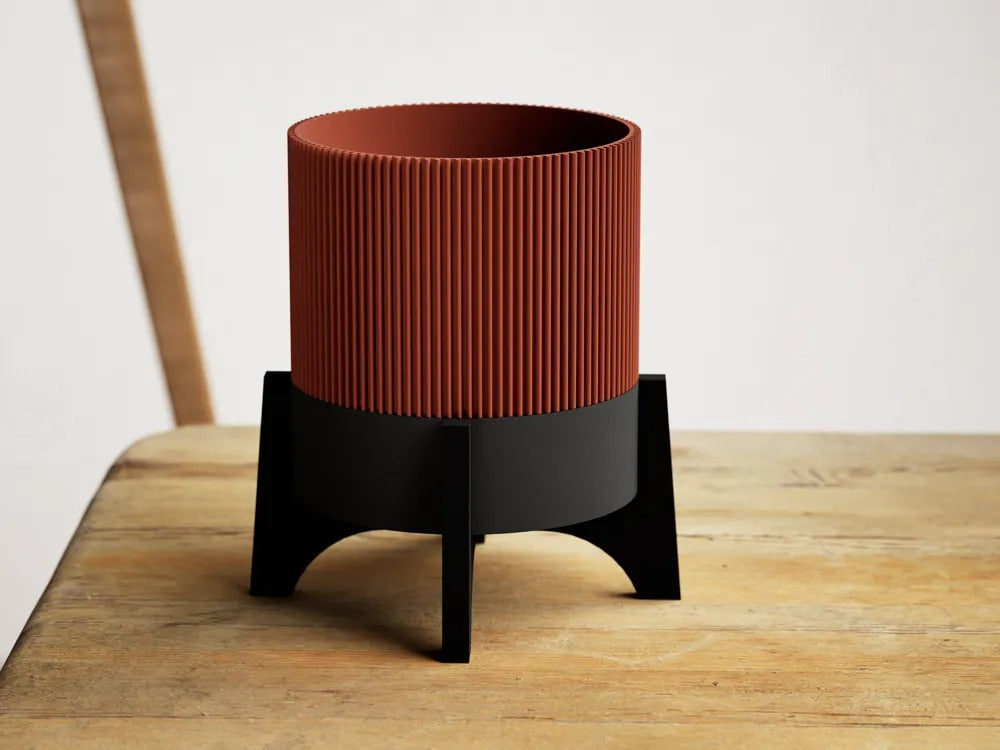 AquaRise 3D Self-Watering Planter – Elevated Modern Pot