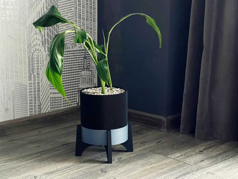 AquaRise 3D Self-Watering Planter – Elevated Modern Pot