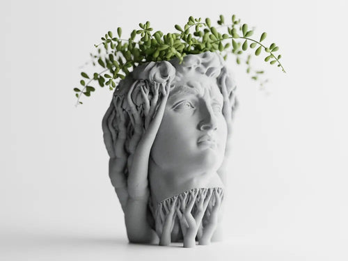 Ethereal Anguish 3D Sculpture Planter – Artistic Statement Pot