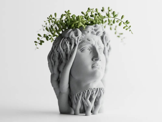 Ethereal Anguish 3D Sculpture Planter – Artistic Statement Pot