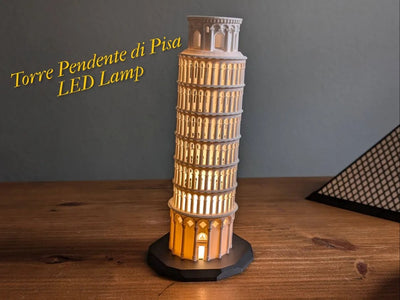 Leaning Tower of Pisa 3D LED Lamp – Architectural Glow Masterpiece