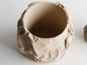 CrumpleForm 3D Printed Planter – Paper Crush-Inspired Pot