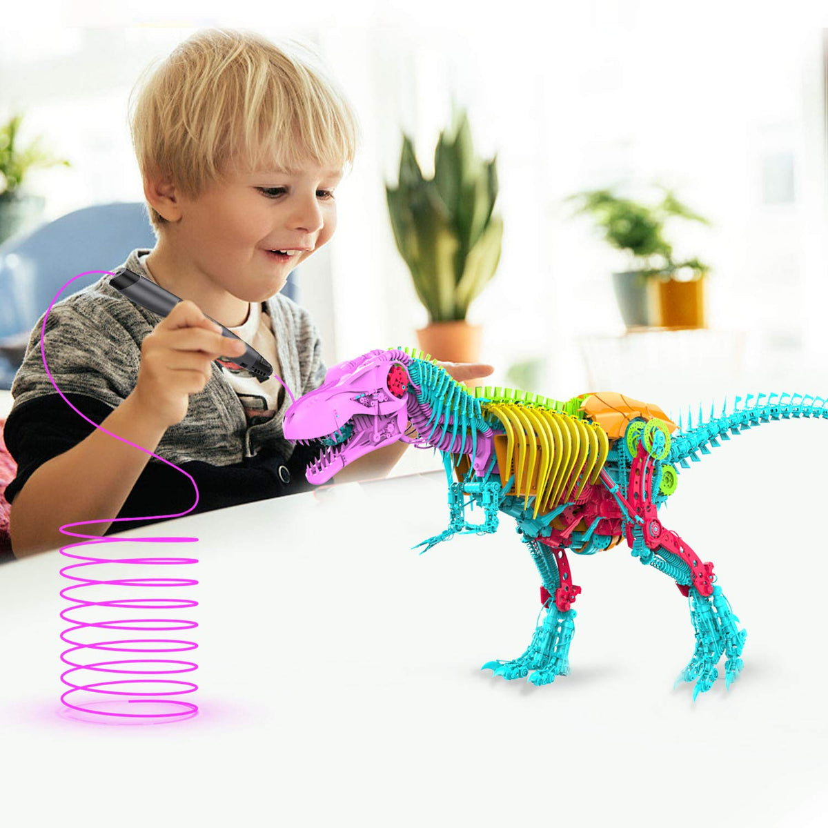 Standard Kit Dimensions3K Kids 3D Printing Pen Set (Type-C) – DIY Drawing & Creative Art Tool with PLA Filament