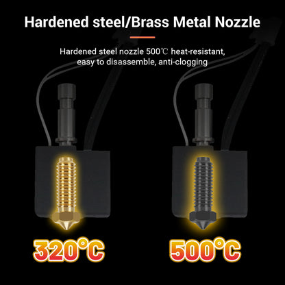 Compatible with Anycubic S1 Hardened steel nozzle (0.2mm/0.4mm/0.6mm/0.8mm)