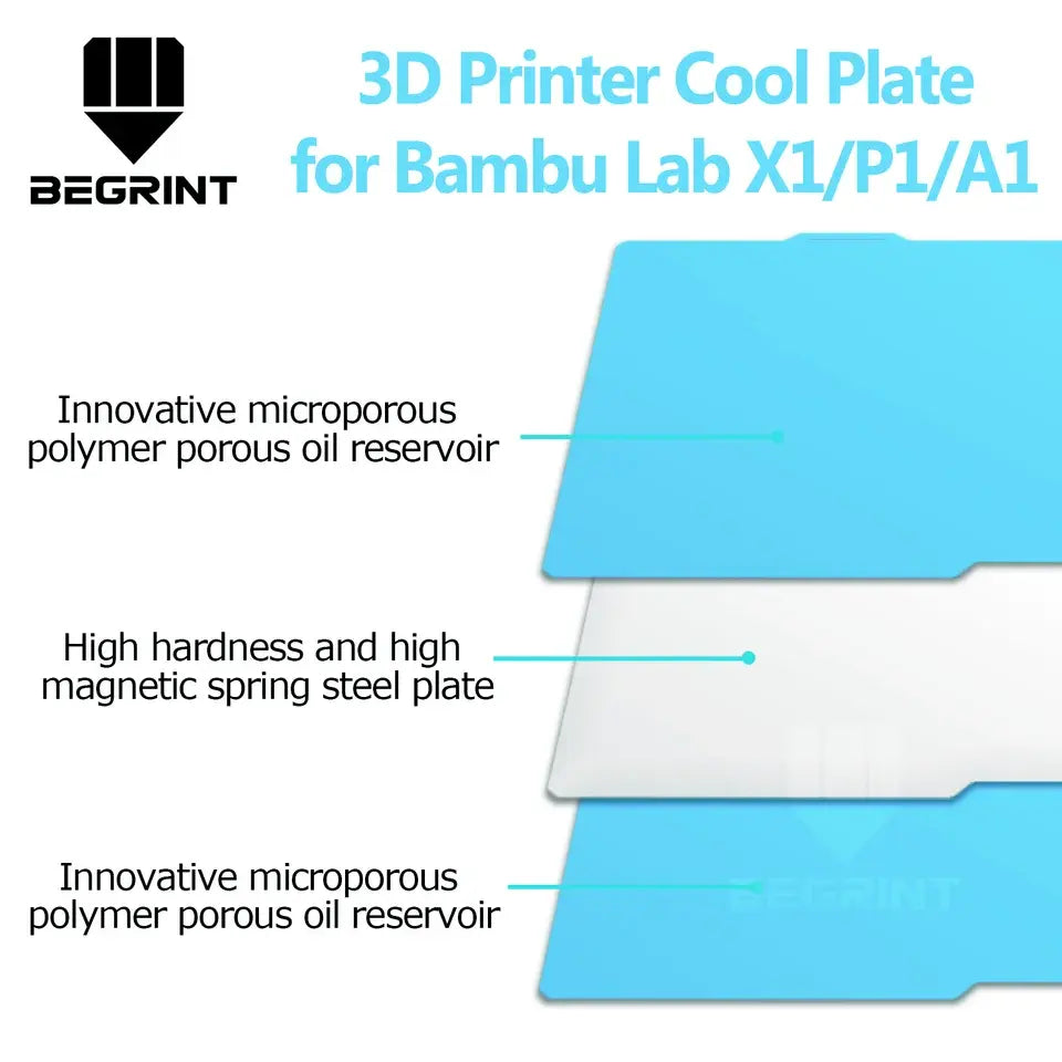 For BambuLab A1/X1/X1C/P1S/P1P/P2S Cool plate