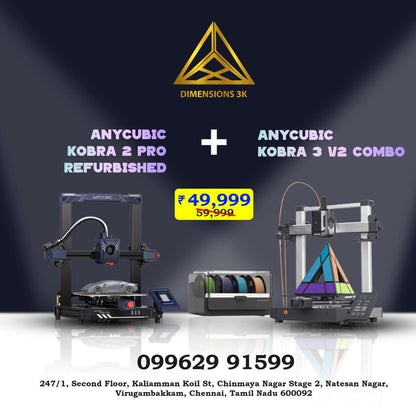 Anycubic Dual Printer Combo: Kobra 3 v2 combo + Kobra 2 Pro (Refurbished) (Limited-Time D3K Special Offer)