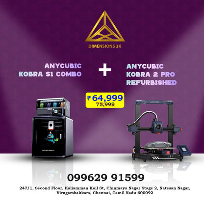 Anycubic Kobra S1 Combo – Kobra S1 (New) + Kobra 2 Pro (Refurbished)