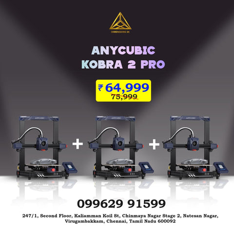 Anycubic 3D-Printer Combo – 3× Kobra 2 Pro (Brand New) | High-Speed Print Farm Pack