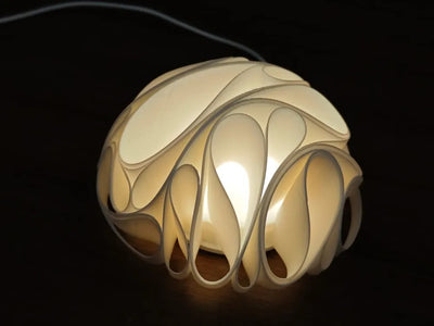 LumiFlow 3D Table Lamp – Organic Wave Light